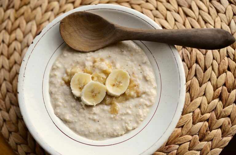 porridge, baby food, banana